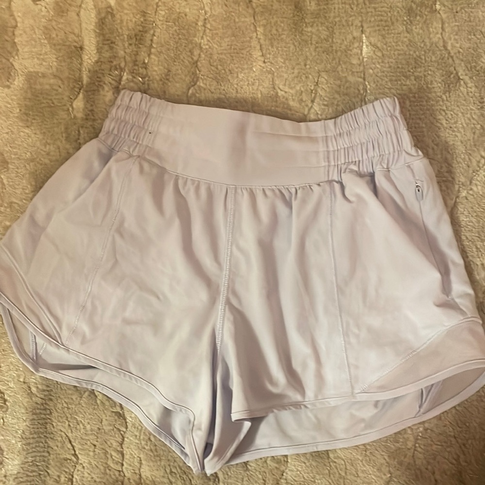 Lululemon Pastel Blue Hotty Hot High Rise Lined Short 2.5”